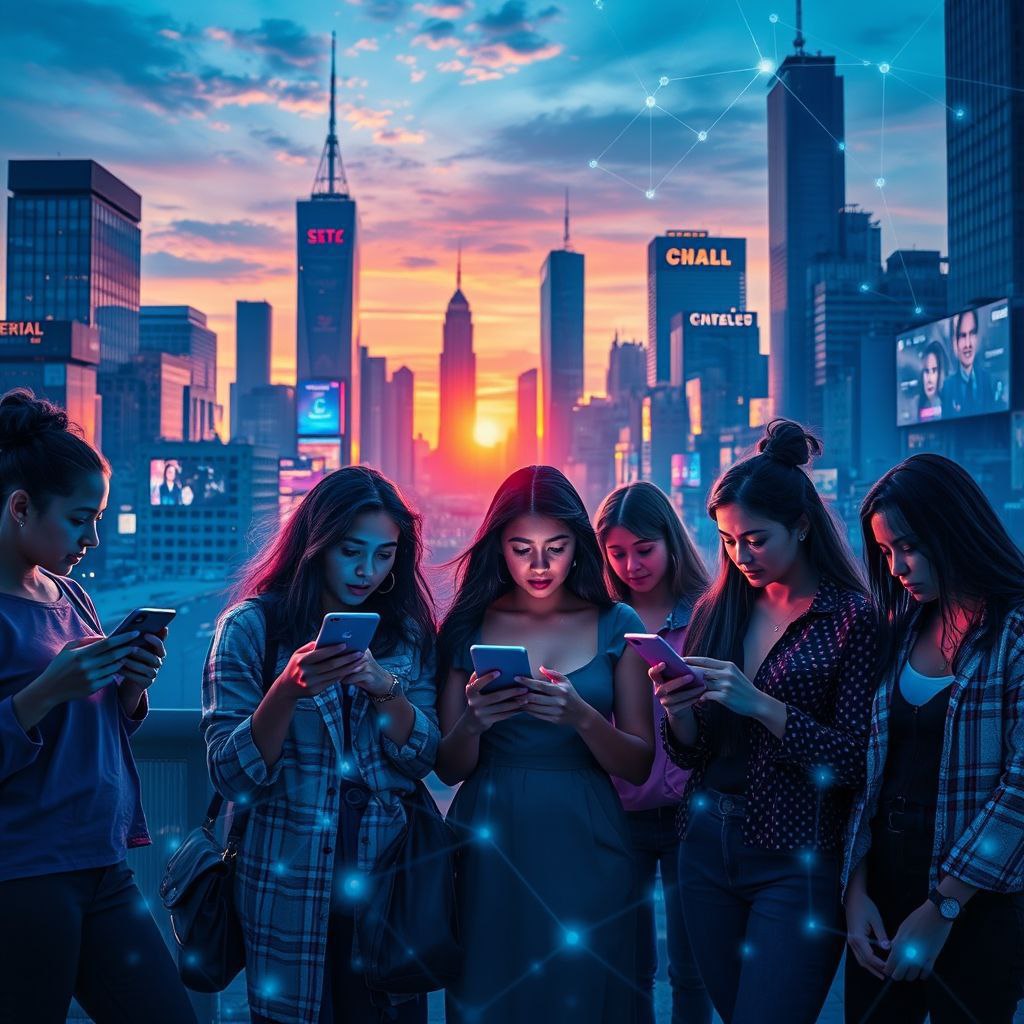 Beautiful woman using laptop and talking on mobile phone in workplace sitting at desk smiling speaking and looking at screen. Communication and job concept.